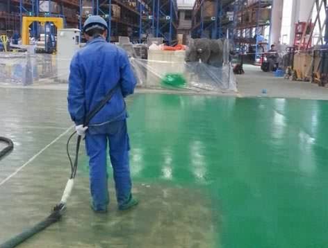 喷涂聚脲涂料车间地坪施工案例